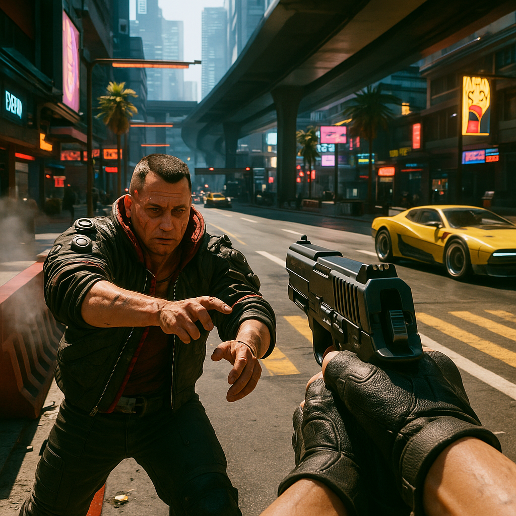 Cyberpunk 2077 video game gameplay