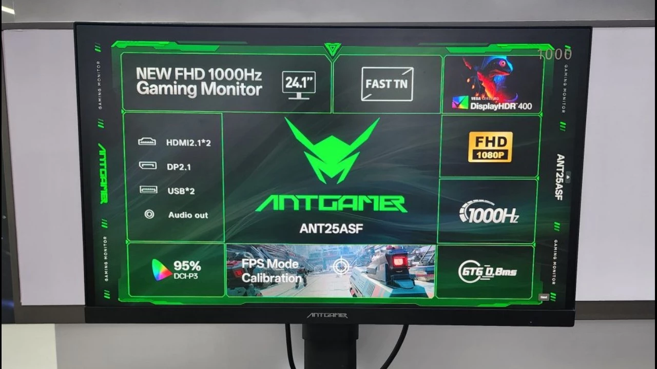 AntGamer Unveils 1000Hz Gaming Monitor, Pushing Display Technology to New Extremes