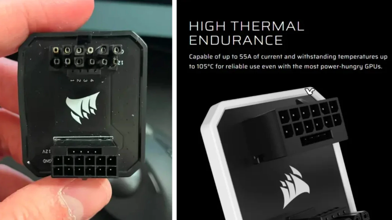 Nothing Is Safe From the Destructive Power of RTX 4090: Corsair Power Bridge Adapter Falls Victim to Notorious 16-Pin Connector